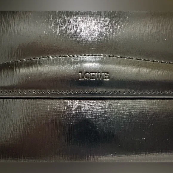 EUC Loewe Anagram Black Leather Wallet - Picture 2 of 9